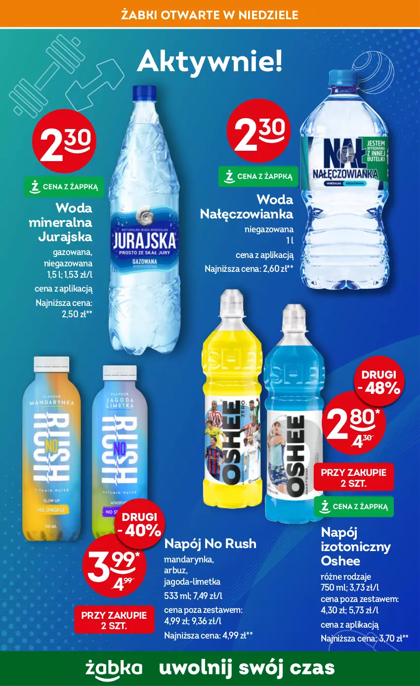 Gazetka promocyjna Żabka - ważna 14.02 do 27.02.2024 - strona 57 - produkty: Arbuz, Nałęczowianka, Napój, Napój izotoniczny, Oshee, Por, Sport, Woda, Woda mineralna