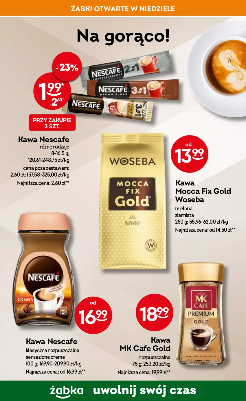 Gazetka promocyjna Żabka - ważna 14.02 do 27.02.2024 - strona 58 - produkty: Herbata, Kawa, Mocca Fix Gold, Woseba