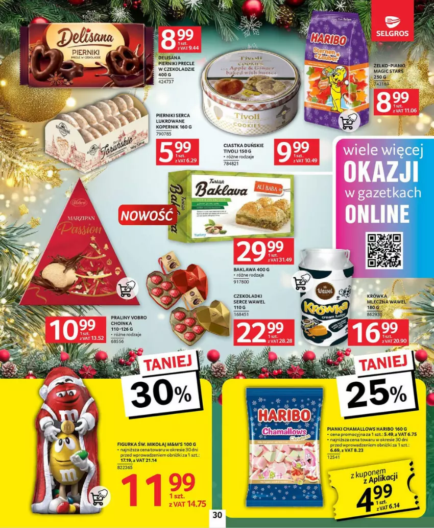 Gazetka promocyjna Selgros - ważna 21.11 do 04.12.2024 - strona 24 - produkty: Choinka, Ciastka, Fa, Hama, Haribo, Inka, Piernik, Praliny, Precle, Puf, Ser, Wawel