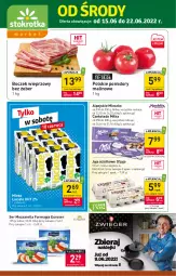 Gazetka promocyjna Stokrotka - Market - Gazetka - ważna od 22.06 do 22.06.2022 - strona 1 - produkty: Mozzarella, Ser, Jaja, Mleczko, Czekolada, Boczek, Pomidory, Milka, Boczek wieprzowy, Mleko