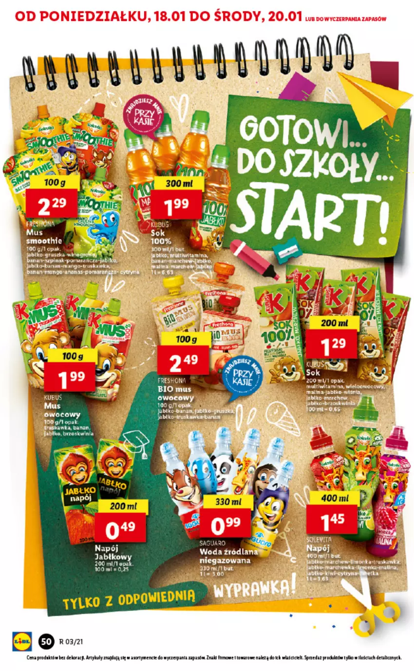 Gazetka promocyjna Lidl - Oferta tygodnia - ważna 18.01 do 21.01.2021 - strona 50