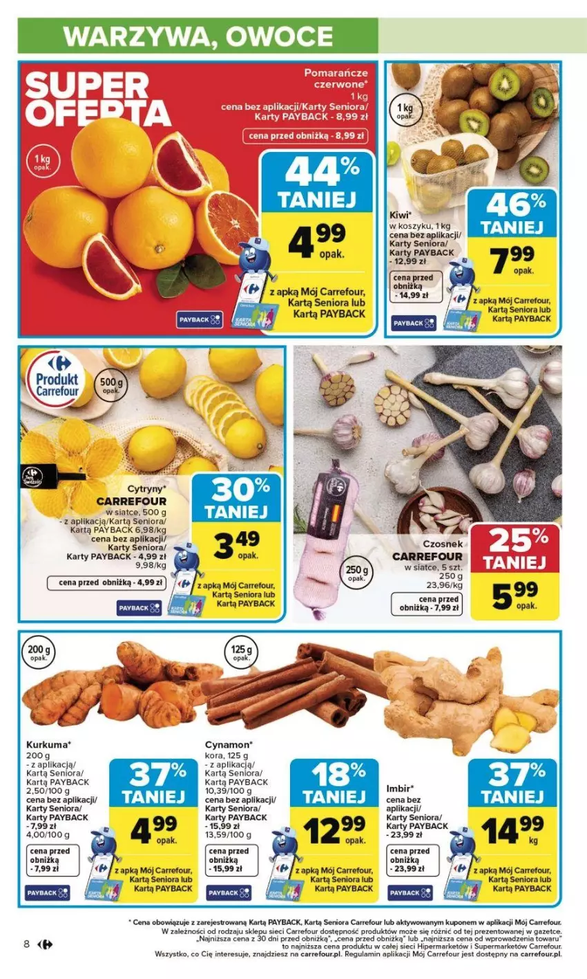 Gazetka promocyjna Carrefour - Gazetka Carrefour, Market od poniedziałku! - ważna 02.02 do 07.02.2026 - strona 11 - produkty: Czosnek, Imbir, Kosz, Kurkuma, Owoce, Warzywa