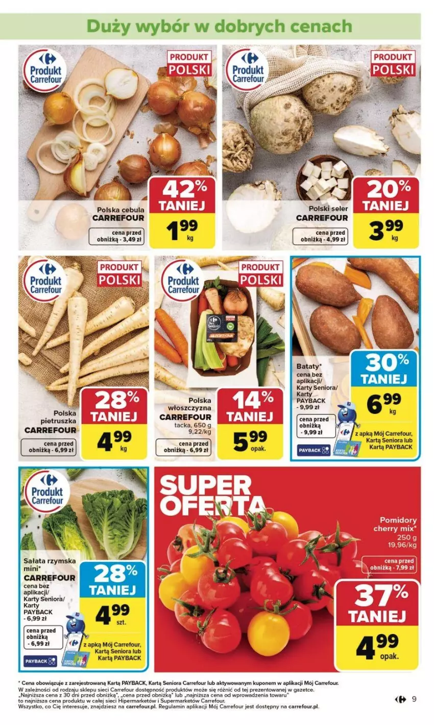 Gazetka promocyjna Carrefour - Gazetka Carrefour, Market od poniedziałku! - ważna 02.02 do 07.02.2026 - strona 12 - produkty: Cebula, Fa, Pomidory, Sałat