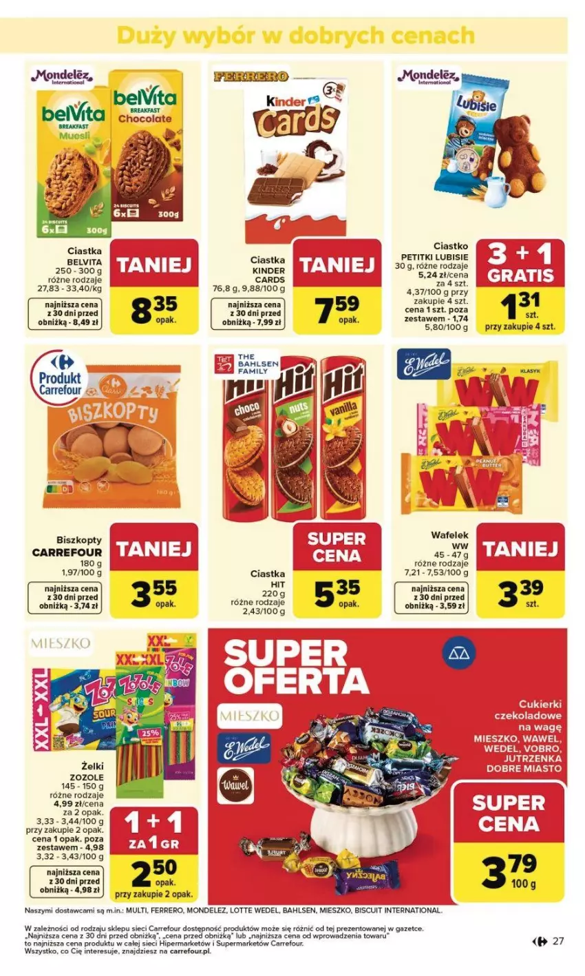 Gazetka promocyjna Carrefour - Gazetka Carrefour, Market od poniedziałku! - ważna 02.02 do 07.02.2026 - strona 30 - produkty: BelVita, Biszkopty, Ciastka, Fa, Ferrero, Kinder, Lubisie