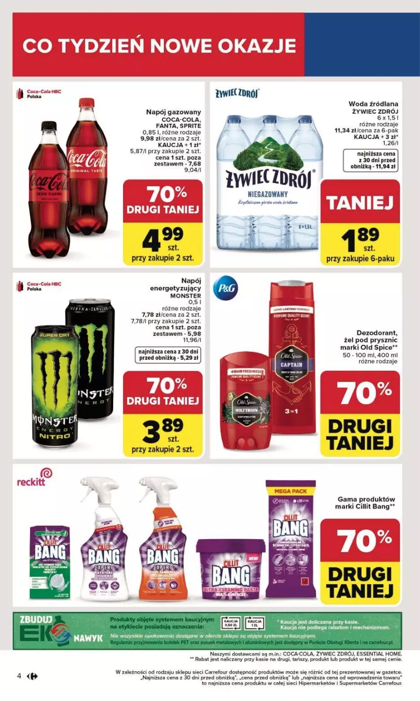 Gazetka promocyjna Carrefour - Gazetka Carrefour, Market od poniedziałku! - ważna 02.02 do 07.02.2026 - strona 7 - produkty: Cillit Bang, Coca-Cola, Dezodorant, Fa, Fanta, LANA, Napój, Napój gazowany, Sprite, Woda
