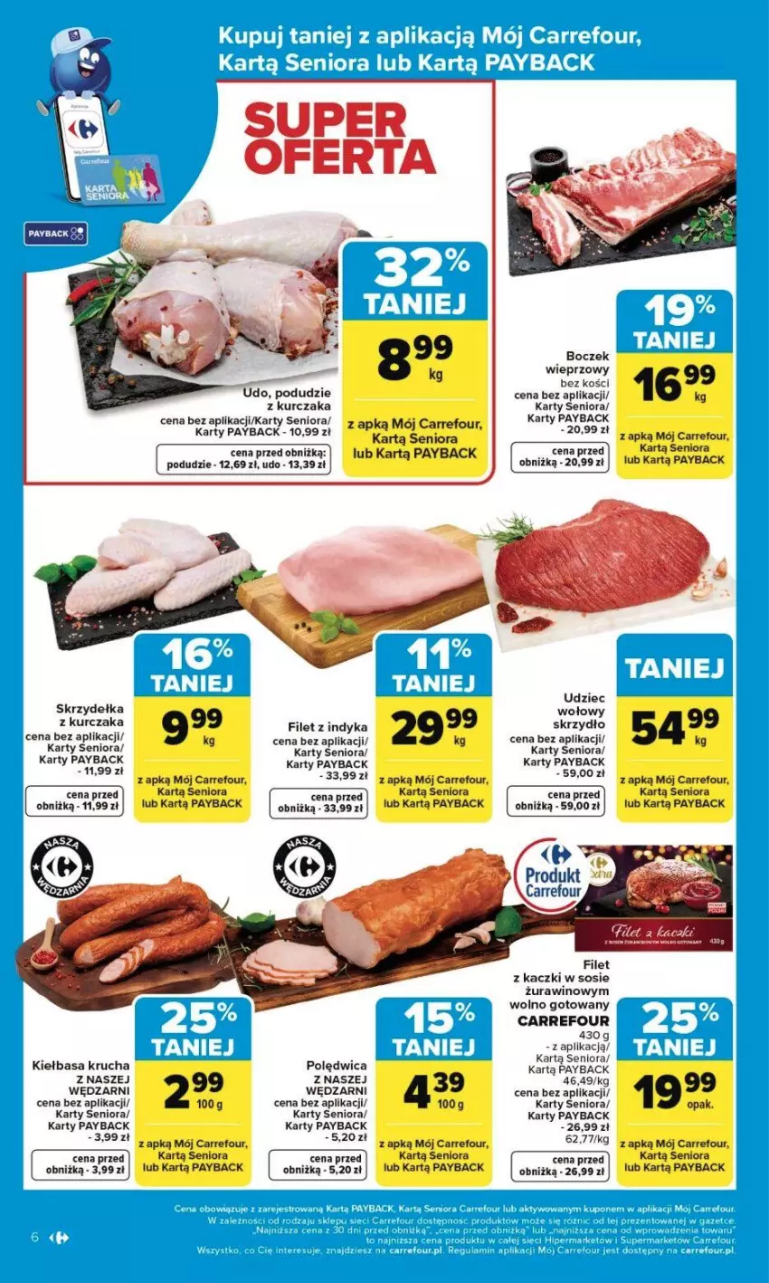 Gazetka promocyjna Carrefour - Gazetka Carrefour, Market od poniedziałku! - ważna 02.02 do 07.02.2026 - strona 9 - produkty: Boczek, Kiełbasa, Kiełbasa krucha, Kurczak, Piwa, Polędwica, Sos, Wino