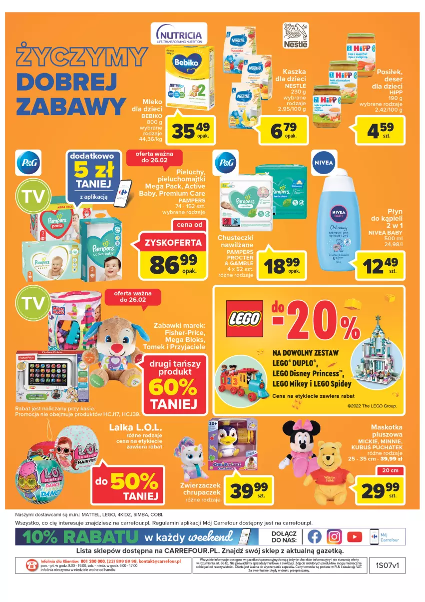 Gazetka promocyjna Carrefour - Gazetka Market Zyskoteka - ważna 15.02 do 21.02.2022 - strona 20 - produkty: Disney, LEGO, Mattel, Tran