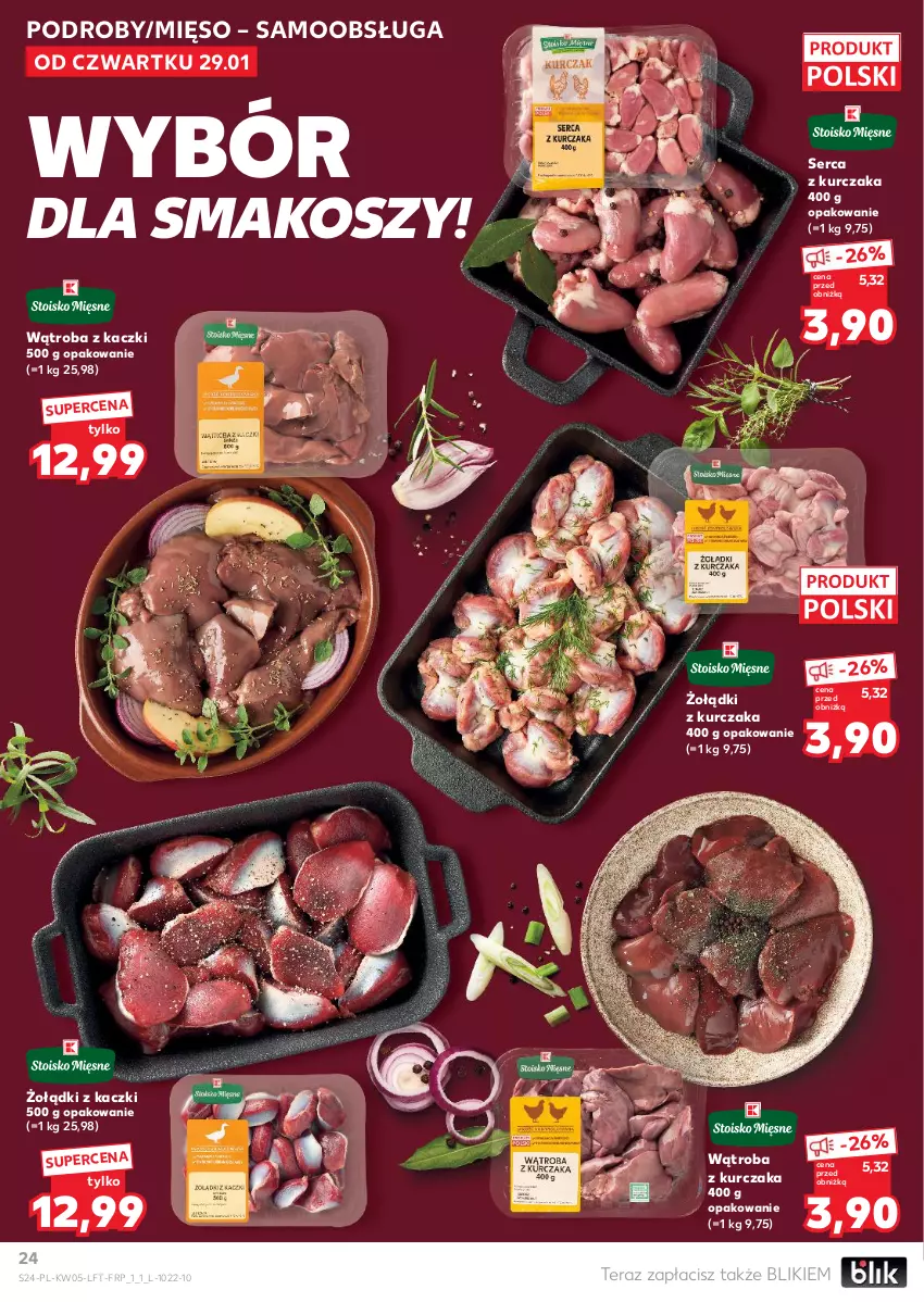 Gazetka promocyjna Kaufland - Gazetka tygodnia - ważna 29.01 do 04.02.2026 - strona 24 - produkty: Kosz, Kurczak, Mięso, Ser, Serca z kurczaka, Tera
