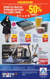 Gazetka promocyjna Aldi - Artykuły przemysłowe i tekstylia - Gazetka - ważna od 22.02 do 22.02.2025 - strona 14 - produkty: Ręcznik kąpielowy, Odkurzacz, Por, O nas, Pojemnik, Ręcznik, Pojemnik do przechowywania, Biuro, Sukienka, Fa