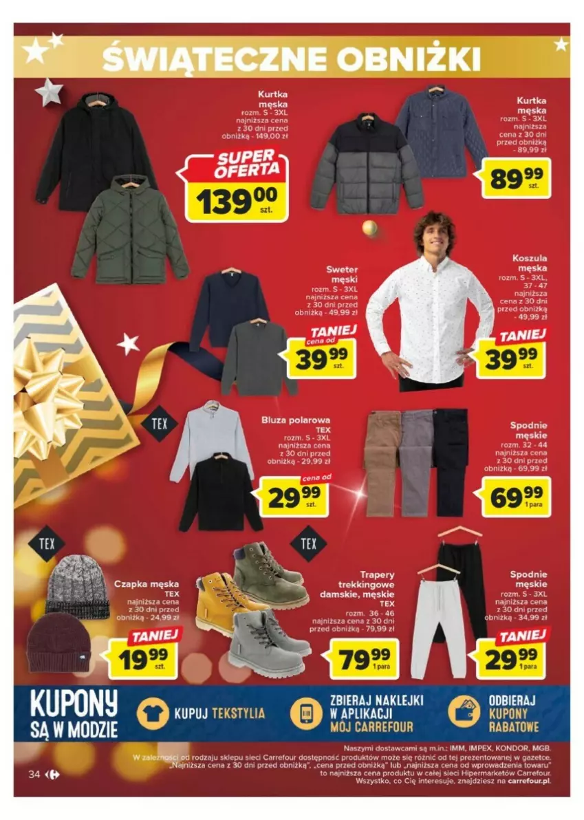Gazetka promocyjna Carrefour - ważna 11.12 do 17.12.2023 - strona 28 - produkty: Czapka, Klej, Spodnie, Taca