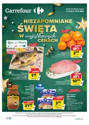 Gazetka promocyjna Carrefour - Gazetka - ważna od 17.12 do 17.12.2023 - strona 1 - produkty: Mandarynki, Szynka wieprzowa, Szynka, Jacobs