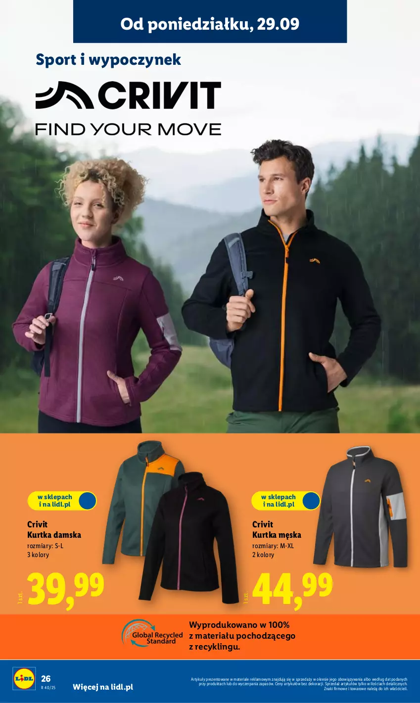 Gazetka promocyjna Lidl - GAZETKA - ważna 29.09 do 04.10.2025 - strona 34 - produkty: Control, Kurtka, Por, Sport