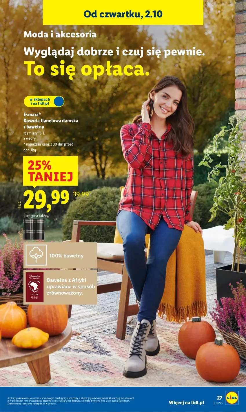 Gazetka promocyjna Lidl - GAZETKA - ważna 29.09 do 04.10.2025 - strona 37 - produkty: Kosz, Koszula, Moda, Wełna