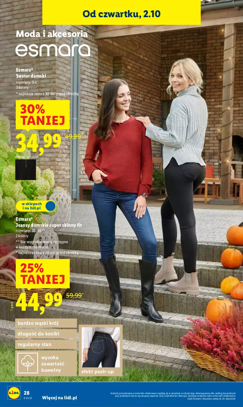 Gazetka promocyjna Lidl - GAZETKA - ważna 29.09 do 04.10.2025 - strona 38 - produkty: Moda, Sok, Sweter