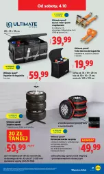 Gazetka promocyjna Lidl - GAZETKA - Gazetka - ważna od 04.10 do 04.10.2025 - strona 51 - produkty: Piec, Por, Stojak, Organizer, O Bag, Tran, Pasek, Torba, Sport, Opony, Mata do bagażnika, LG