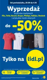Gazetka promocyjna Lidl - GAZETKA - Gazetka - ważna od 04.10 do 04.10.2025 - strona 9 - produkty: Philips, Adidas, Tefal, Krups, Bosch, Fa