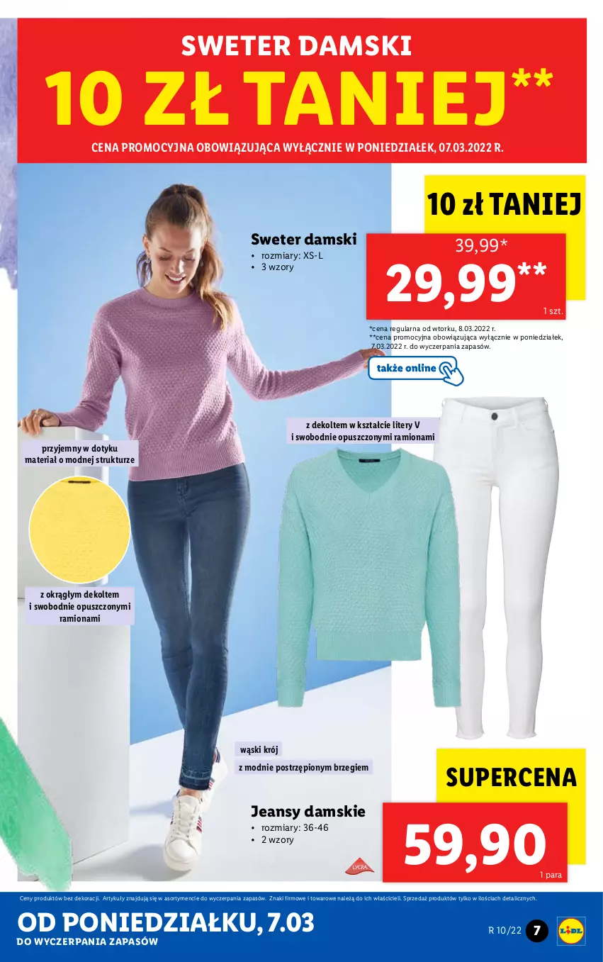 Gazetka promocyjna Lidl - GAZETKA - ważna 07.03 do 12.03.2022 - strona 7 - produkty: Sweter