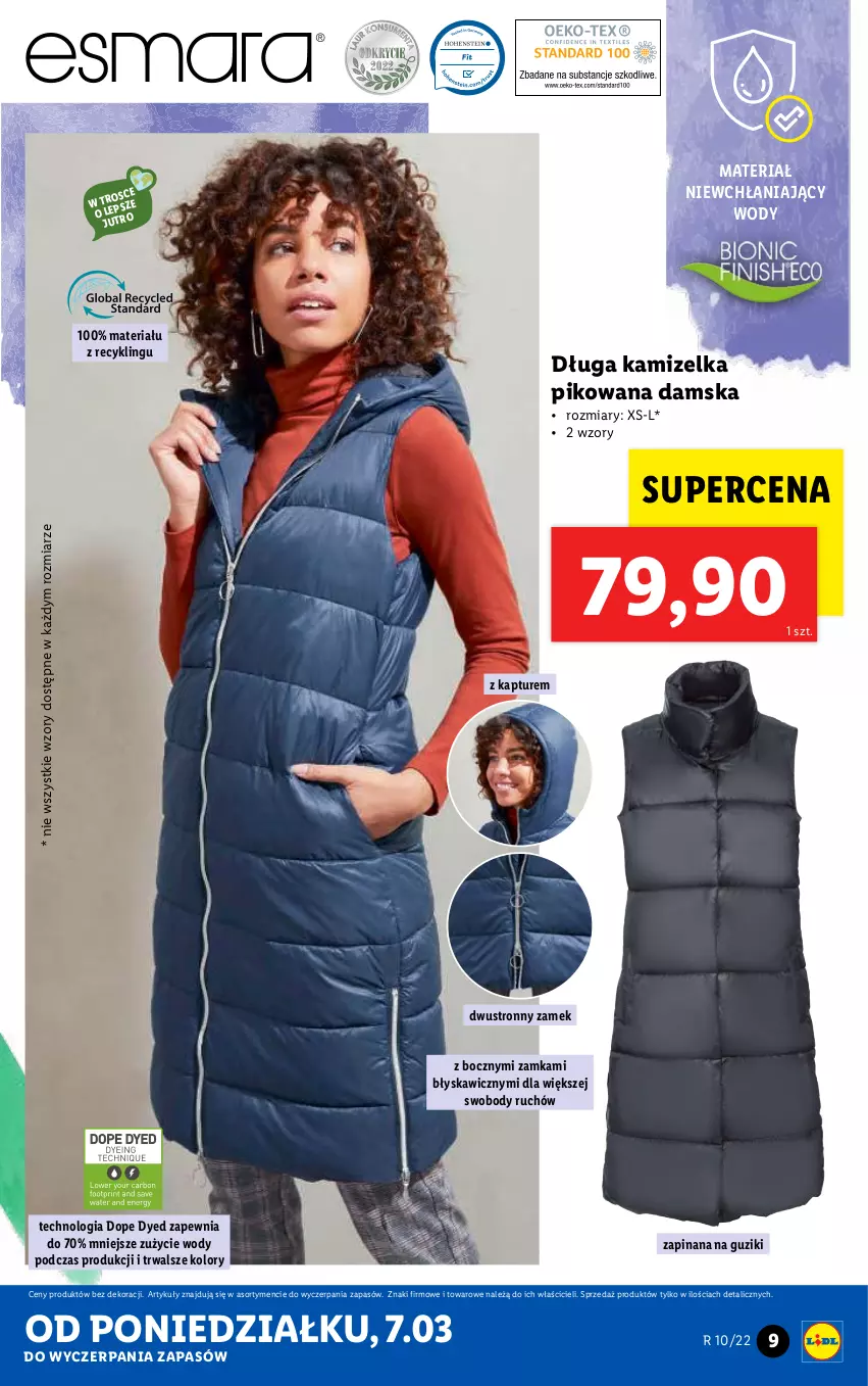 Gazetka promocyjna Lidl - GAZETKA - ważna 07.03 do 12.03.2022 - strona 9 - produkty: Body, Kamizelka