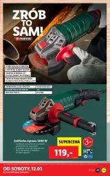 Gazetka promocyjna Lidl - GAZETKA - Gazetka - ważna od 12.03 do 12.03.2022 - strona 45 - produkty: Szlifierka kątowa, Szczotka, Szlifierka, Pokrywa