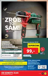 Gazetka promocyjna Lidl - GAZETKA - Gazetka - ważna od 12.03 do 12.03.2022 - strona 47 - produkty: Top, Gry, Wiertarka, Walizka, Tarka, Wiertarka udarowa, Mola
