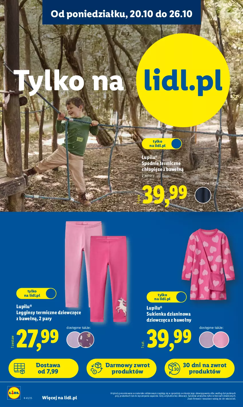 Gazetka promocyjna Lidl - GAZETKA - ważna 20.10 do 25.10.2025 - strona 10 - produkty: Gin, Legginsy, Spodnie, Sukienka