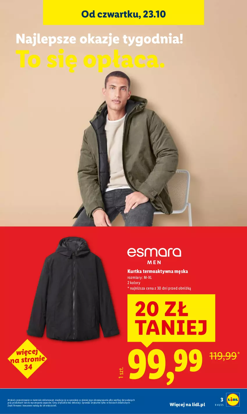 Gazetka promocyjna Lidl - GAZETKA - ważna 20.10 do 25.10.2025 - strona 3 - produkty: Kurtka