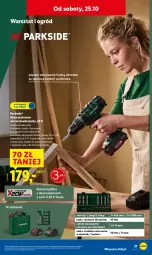 Gazetka promocyjna Lidl - GAZETKA - Gazetka - ważna od 25.10 do 25.10.2025 - strona 41 - produkty: Parkside, Top, Ser, Akumulatorowa wiertarkowkrętark, Walizka, Wiertarkowkrętarka, Warka, Tarka, Wkręt, Wkrętarka, Ogród, Akumulator