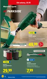 Gazetka promocyjna Lidl - GAZETKA - Gazetka - ważna od 25.10 do 25.10.2025 - strona 48 - produkty: Parkside, Top, Inka, Opalarka, Regał, Taśma miernicza, Poziomica, Ogród