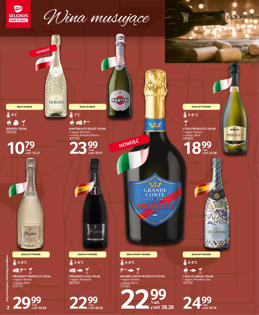 Gazetka promocyjna Selgros - Katalog Wina - ważna 10.11 do 24.12.2021 - strona 2 - produkty: Gra, Martini, Mus, Prosecco, Stock