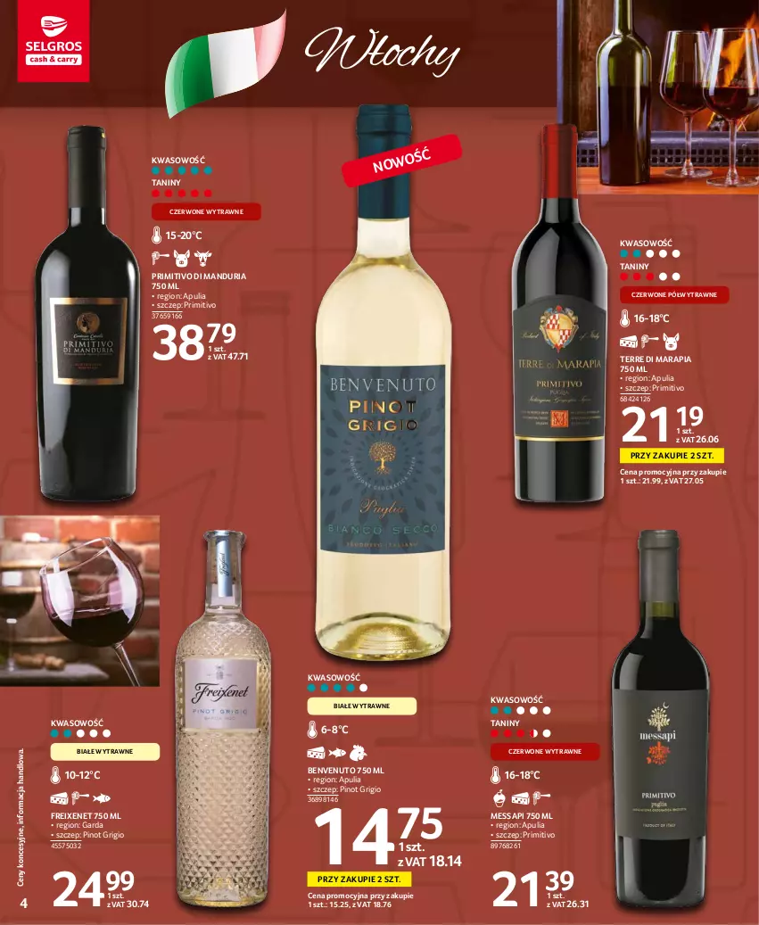 Gazetka promocyjna Selgros - Katalog Wina - ważna 10.11 do 24.12.2021 - strona 4 - produkty: Pinot Grigio