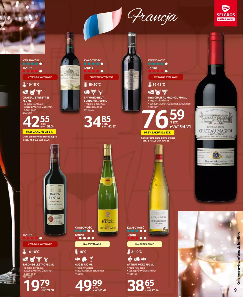 Gazetka promocyjna Selgros - Katalog Wina - ważna 10.11 do 24.12.2021 - strona 9 - produkty: Bordeaux, Cabernet Sauvignon, Merlot
