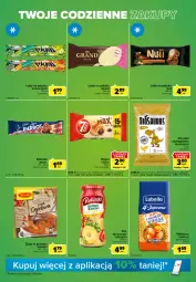 Gazetka promocyjna Carrefour - Gazetka Express - Gazetka - ważna od 25.07 do 25.07.2022 - strona 3 - produkty: Lubella, Makaron, Sos, Gra, Zupa, Bell, Winiary, Kosz, Chrupki, Lody, 7 Days, Tonik, Rogal, Baton, Bella, Pudliszki
