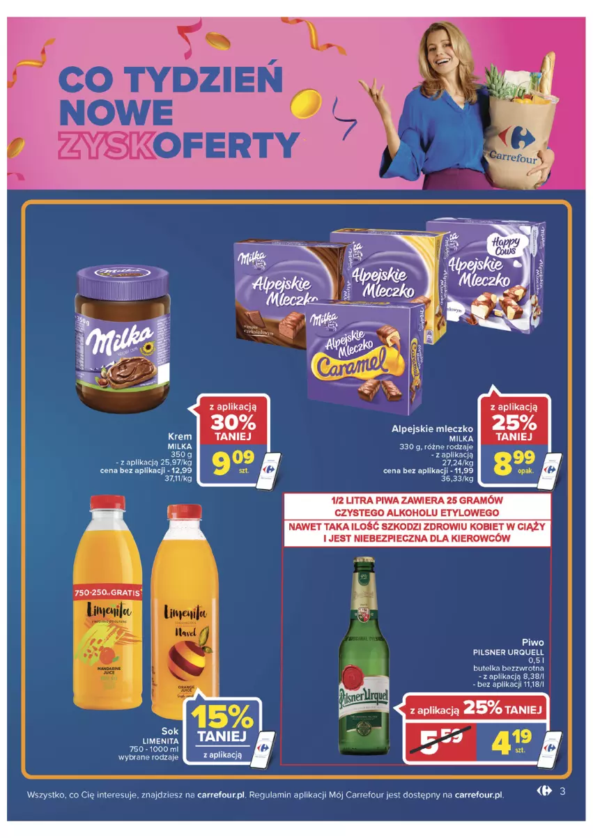 Gazetka promocyjna Carrefour - Gazetka Market Zyskoteka - ważna 05.07 do 16.07.2022 - strona 3 - produkty: Gra, Piec, Pilsner Urquell, Piwa, Piwo, Sok