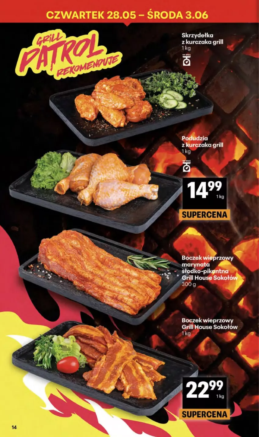 Gazetka promocyjna Delikatesy Centrum - Franczyza DC22 Czwartek - ważna 28.05 do 10.06.2026 - strona 14 - produkty: Grill, LG, Sok, Sokołów