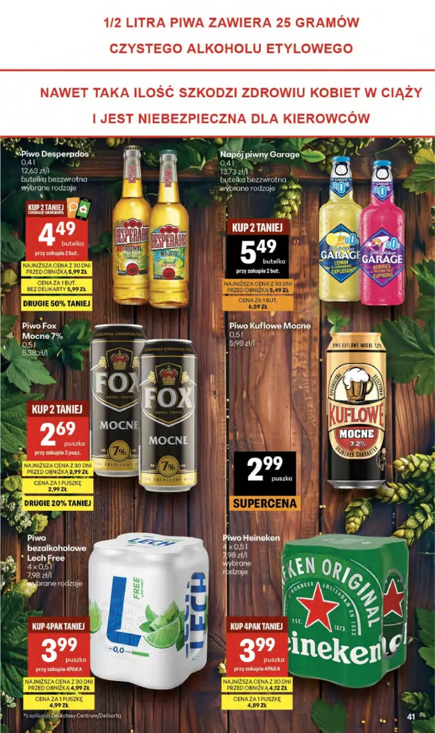 Gazetka promocyjna Delikatesy Centrum - Franczyza DC22 Czwartek - ważna 28.05 do 10.06.2026 - strona 41 - produkty: Desperados, Gin, Gra, Piec, Piwa, Piwo, Wella