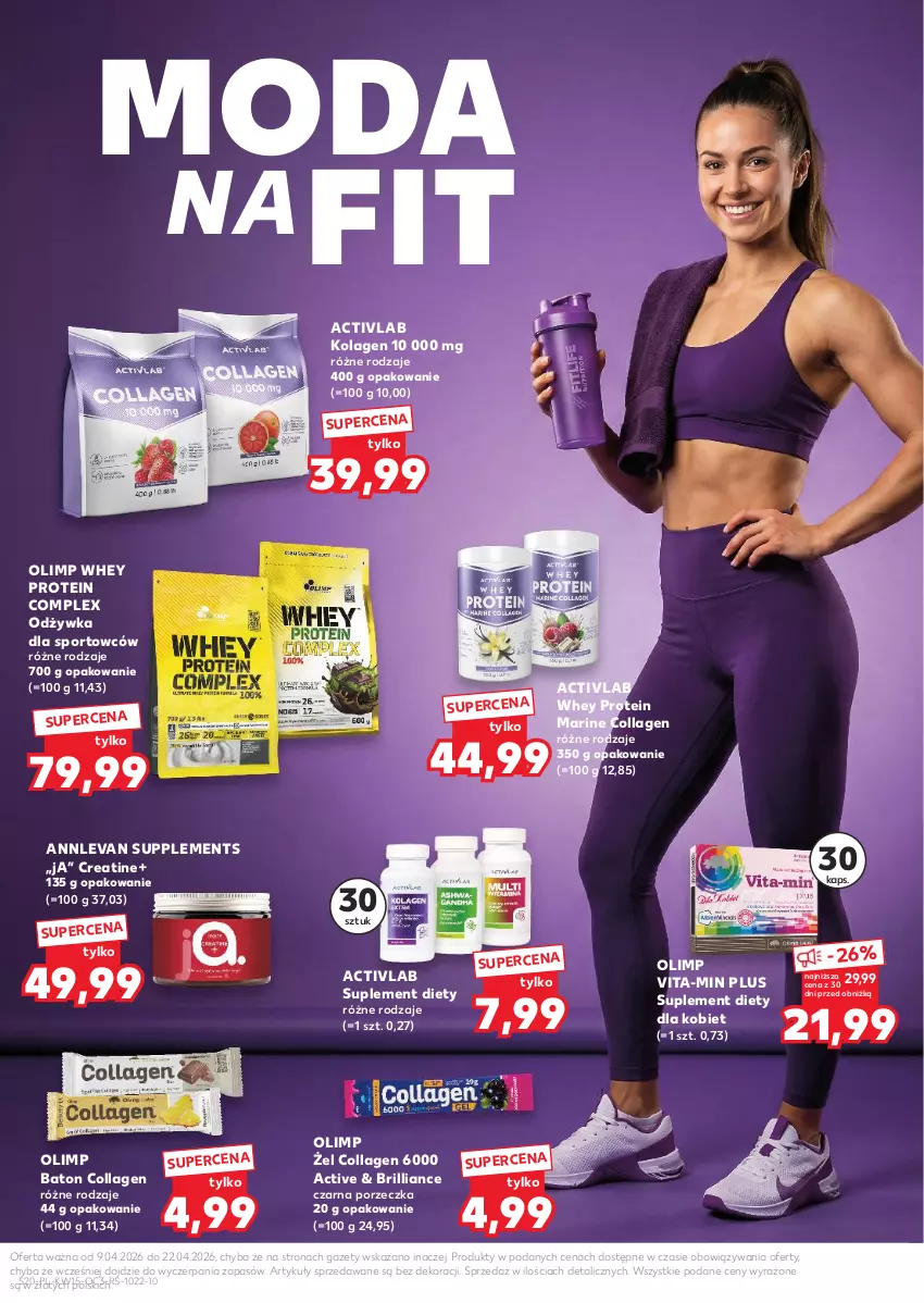 Gazetka promocyjna Kaufland - Kaufland - ważna 09.04 do 22.04.2026 - strona 20 - produkty: Baton, Kolagen, Moda, Odżywka, Por, Sport, Suplement diety, Vita-Min