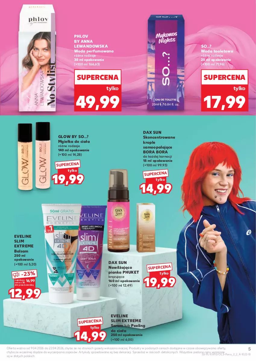 Gazetka promocyjna Kaufland - Kaufland - ważna 09.04 do 22.04.2026 - strona 5 - produkty: DAX, Eveline, Peeling, Perfum, Rum, Ser, Serum, Woda, Woda perfumowana, Woda toaletowa