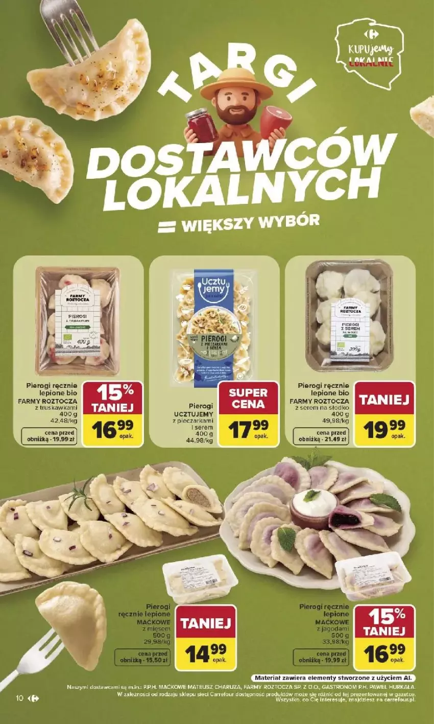 Gazetka promocyjna Carrefour - Gazetka Carrefour, Market w SUMIE najlepszy, od poniedziałku - ważna 03.08 do 08.08.2026 - strona 12 - produkty: Fa, Piec, Pieczarka, Pierogi, Ser