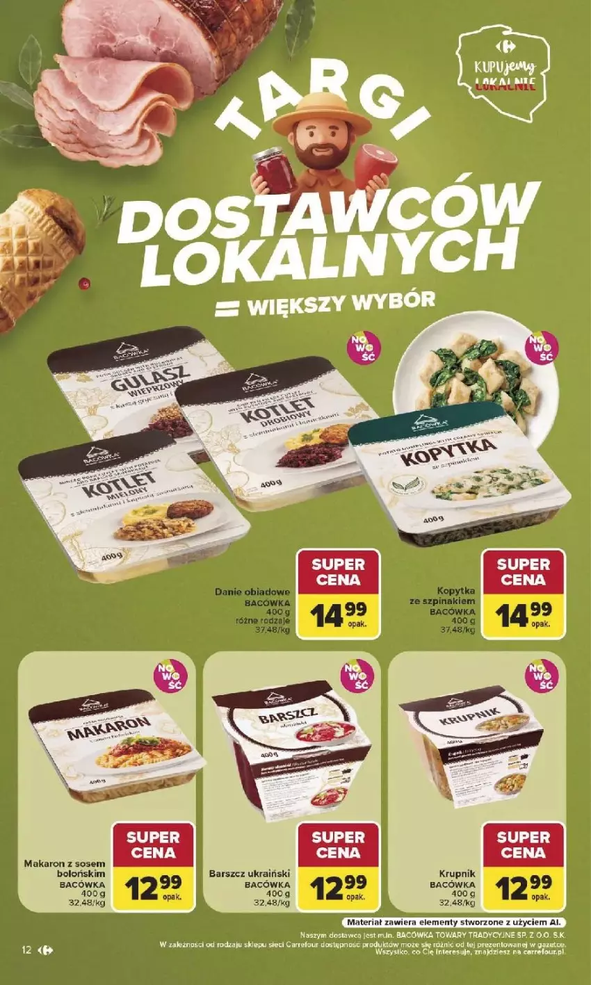 Gazetka promocyjna Carrefour - Gazetka Carrefour, Market w SUMIE najlepszy, od poniedziałku - ważna 03.08 do 08.08.2026 - strona 14 - produkty: Fa, Krupnik, Makaron, Makaron z sosem, Sos