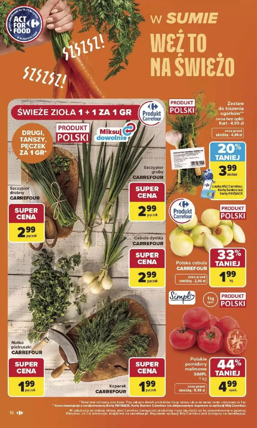 Gazetka promocyjna Carrefour - Gazetka Carrefour, Market w SUMIE najlepszy, od poniedziałku - ważna 03.08 do 08.08.2026 - strona 18 - produkty: Fa, Natka pietruszki, Sito