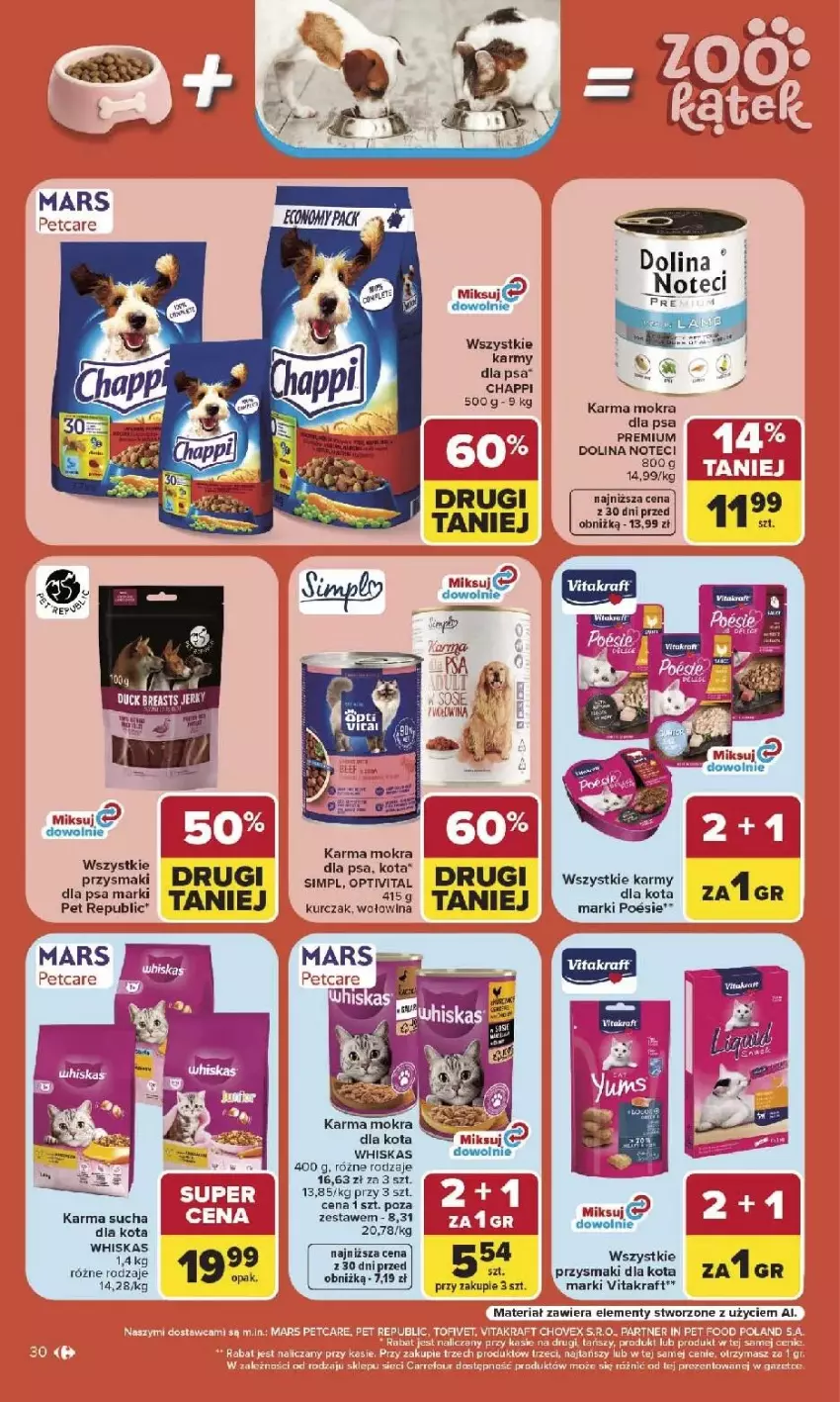 Gazetka promocyjna Carrefour - Gazetka Carrefour, Market w SUMIE najlepszy, od poniedziałku - ważna 03.08 do 08.08.2026 - strona 32 - produkty: Fa, Mars, Przysmaki, Sos, Vitakraft, Whiskas