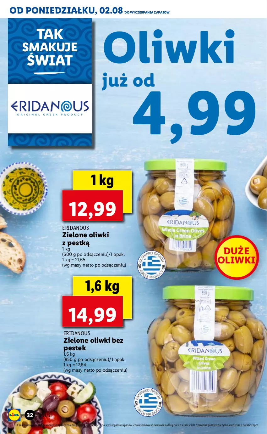 Gazetka promocyjna Lidl - GAZETKA - ważna 02.08 do 04.08.2021 - strona 32 - produkty: Oliwki, Stek