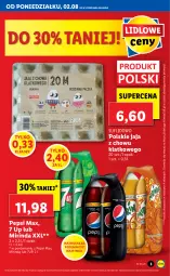 Gazetka promocyjna Lidl - GAZETKA - Gazetka - ważna od 04.08 do 04.08.2021 - strona 3 - produkty: Por, 7up, Pepsi max, Jaja, Mirinda, Pepsi
