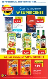 Gazetka promocyjna Lidl - GAZETKA - Gazetka - ważna od 04.08 do 04.08.2021 - strona 48 - produkty: Torebka, Por, Kawa ziarnista, Bell, Kawa, Syrop, Lavazza, Bella, Kakao, Napój, Herbapol