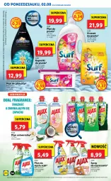 Gazetka promocyjna Lidl - GAZETKA - Gazetka - ważna od 04.08 do 04.08.2021 - strona 54 - produkty: Płyn do prania, Coccolino, Ajax, Spray do czyszczenia, Proszek do prania, Surf, Płyn do płukania, Płyn do mycia, Kapsułki do prania