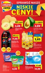 Gazetka promocyjna Lidl - GAZETKA - Gazetka - ważna od 04.08 do 04.08.2021 - strona 56 - produkty: Por, Gra, 7up, Pepsi max, Papier, Mirinda, Papier toaletowy, Pepsi, Rolki, Olej słonecznikowy, Flora, Kapsułki do prania, Olej, Melon