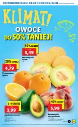 Gazetka promocyjna Lidl - GAZETKA - Gazetka - ważna od 04.08 do 04.08.2021 - strona 7 - produkty: Por, Gra, Pomarańcze, Brzoskwinie, Owoce, Melon
