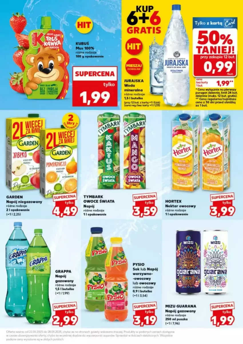 Gazetka promocyjna Kaufland - ważna 24.05 do 24.05.2025 - strona 18 - produkty: Fa, Gra, Grappa, Manta, Napój, Napój gazowany, Napój niegazowany, Owoce, Woda, Woda mineralna