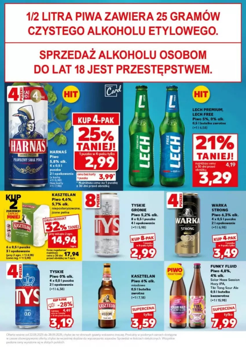 Gazetka promocyjna Kaufland - ważna 24.05 do 24.05.2025 - strona 51 - produkty: Fa, Harnaś, Kasztelan, Kret, Piwo, SESSIO, Tyskie