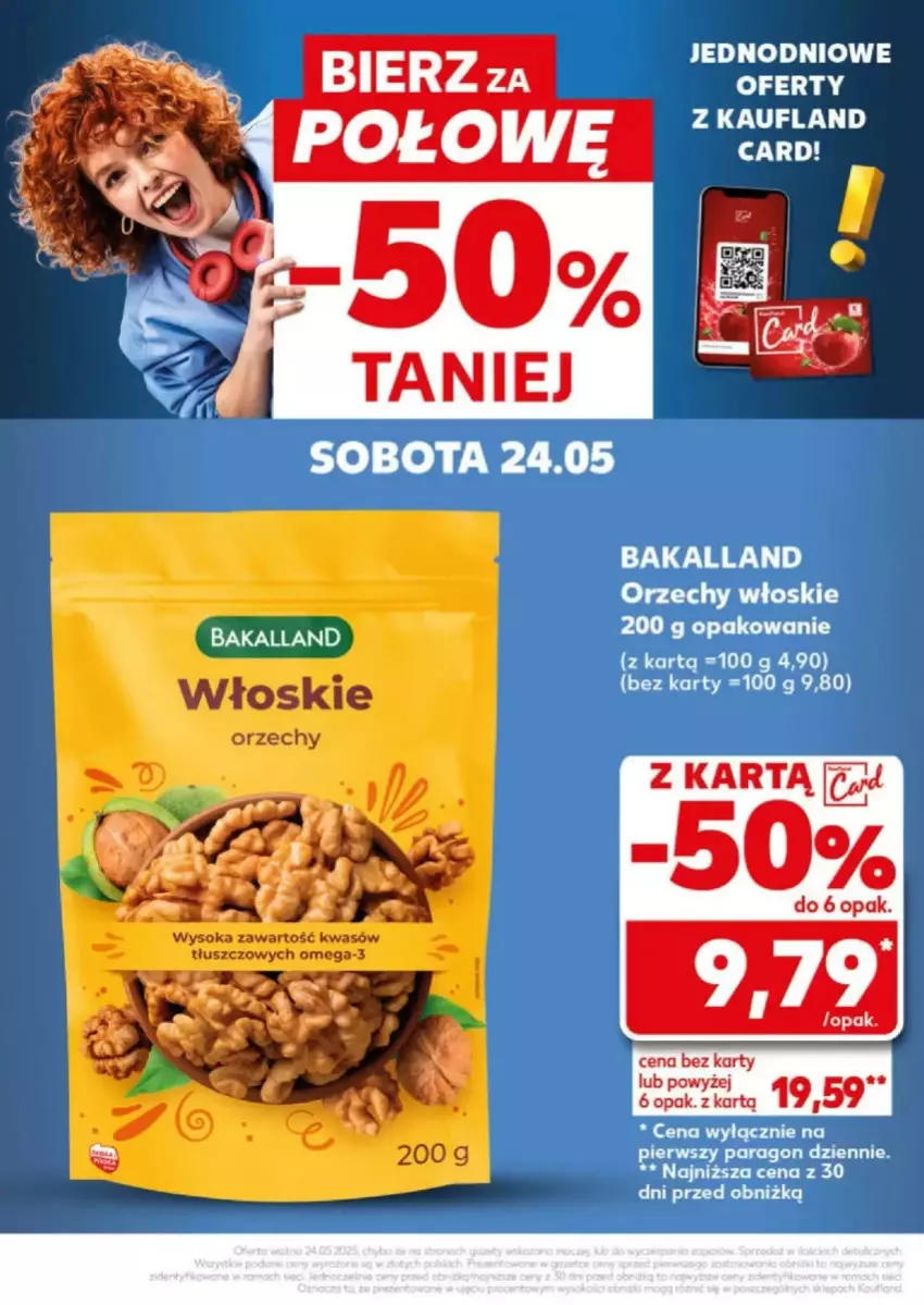 Gazetka promocyjna Kaufland - ważna 24.05 do 24.05.2025 - strona 52 - produkty: Bakalland, Orzechy włoskie